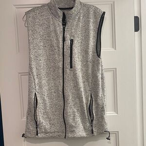 Men's Gray Vest with Black Accents